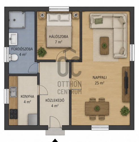 2 bed · 42m² · Lakás · 99.900.000 Ft